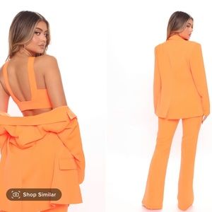 Orange suit set